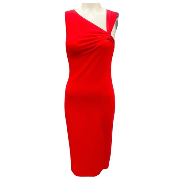 Emporio Armani Red Spring Summer 2020 Rosso Grafico Dress